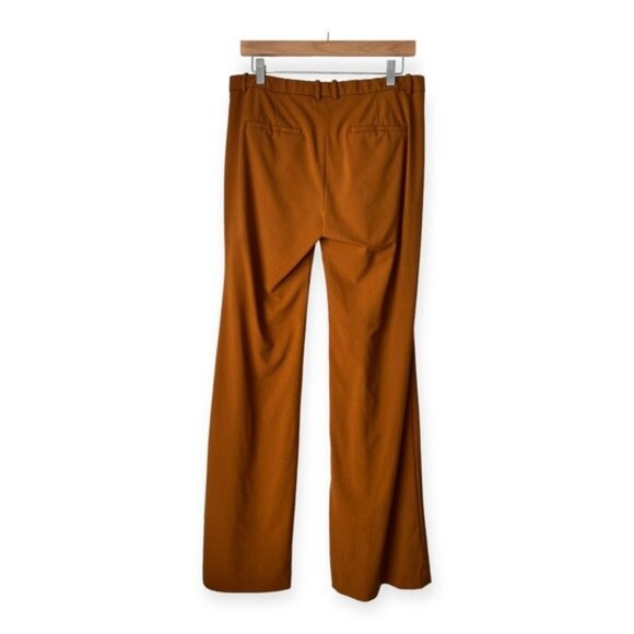 Theory Women's Brown Flare Wool Pants - Picture 3 of 6